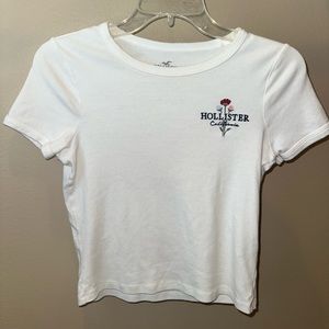 Hollister top, white, size XS